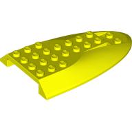 Lego Aircraft Fuselage Curved Aft Section 6 x 10 Top / Vibrant Yellow