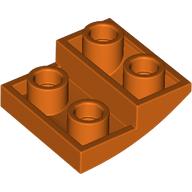 Lego Brick Curved Inverted 2 x 2 x 2/3 / Reddish Orange
