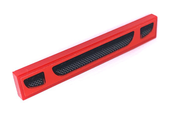 Lego Tile 1 x 6 with Bumper with Air Vent Pattern (Sticker) - Set 75890 / Red
