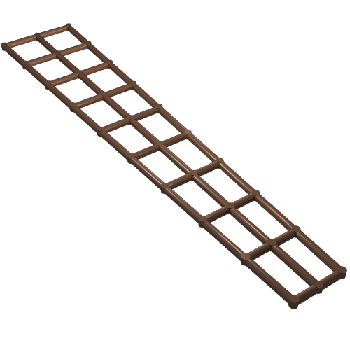 Lego Boat, Mast Rigging Long 27 x 5 / Brown
