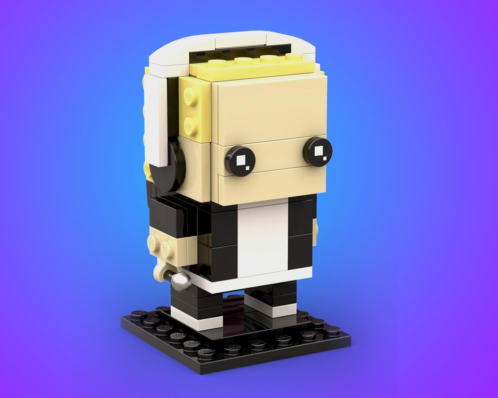 Lego Slim Shady / Eminem with Headphones Brickhead (Fornite)