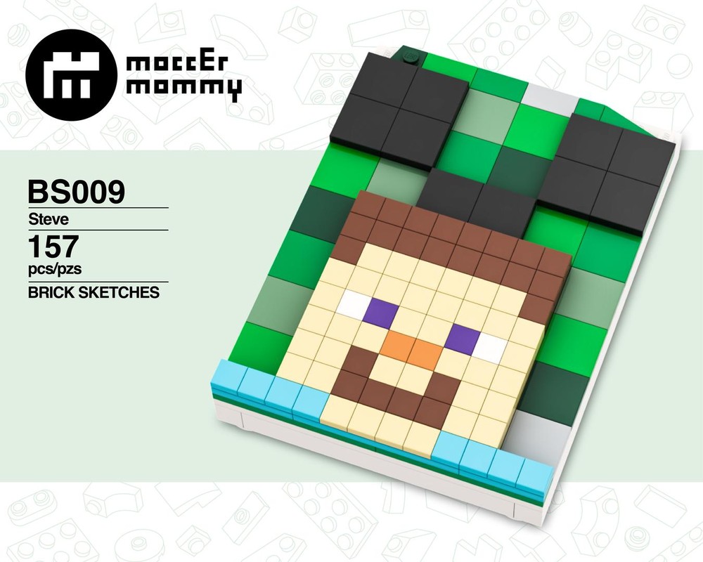 Lego Steve - Creeper - Brick Skeches