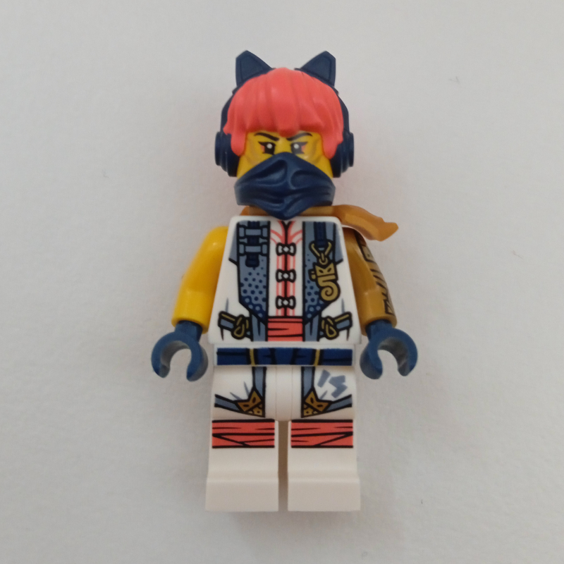 Lego Sora, Dark Blue Bandana and Cat Ears Headphones, Shoulder Armor