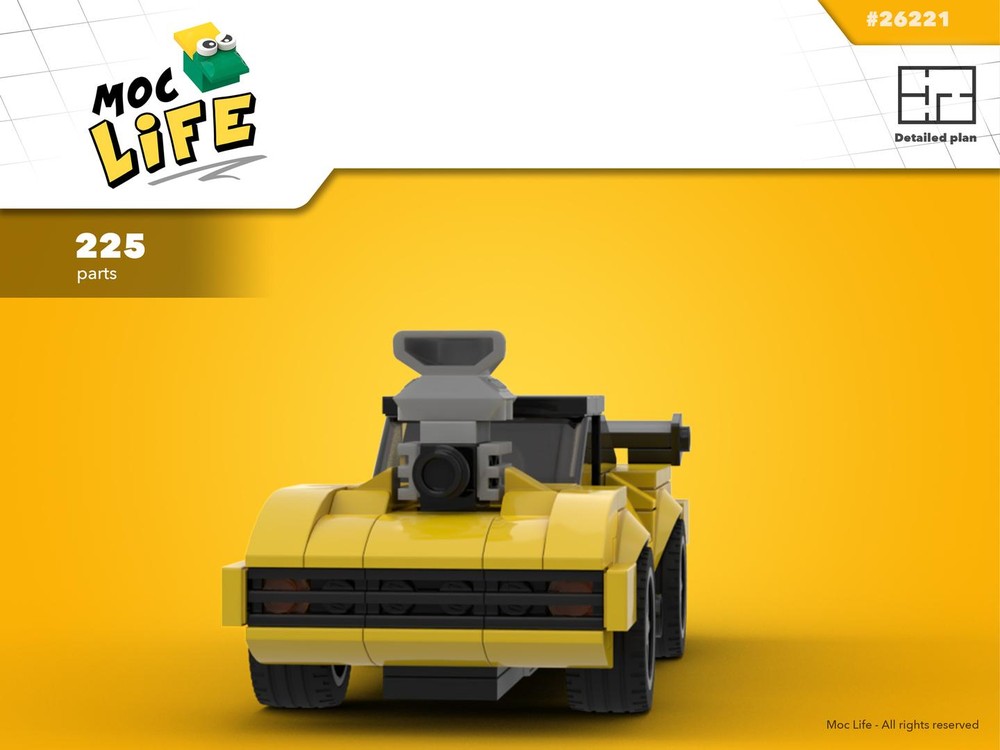 Lego Dodge Charger drag version