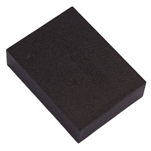 Lego Modulex Tile 3 x 4 with White 'Å' Print, without Internal Supports / Modulex Tile Gray