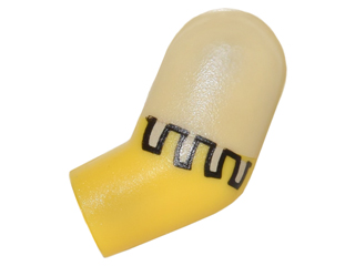 Lego Arm, Left with Tan Fringe Sleeve Pattern