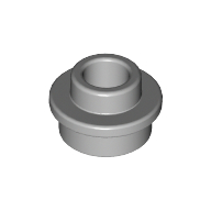 Lego Plate Round 1 x 1 with Open Stud / Light Bluish Gray