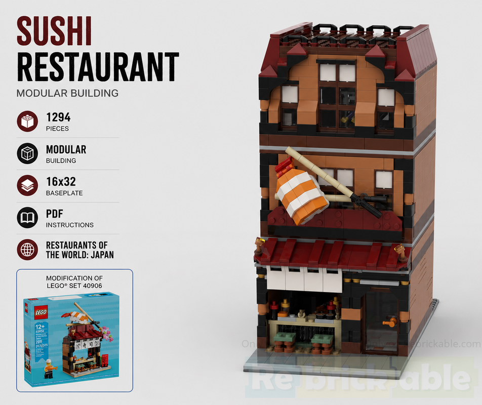 Lego Sushi Restaurant Modular