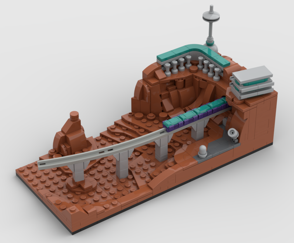 Lego A train on Mars