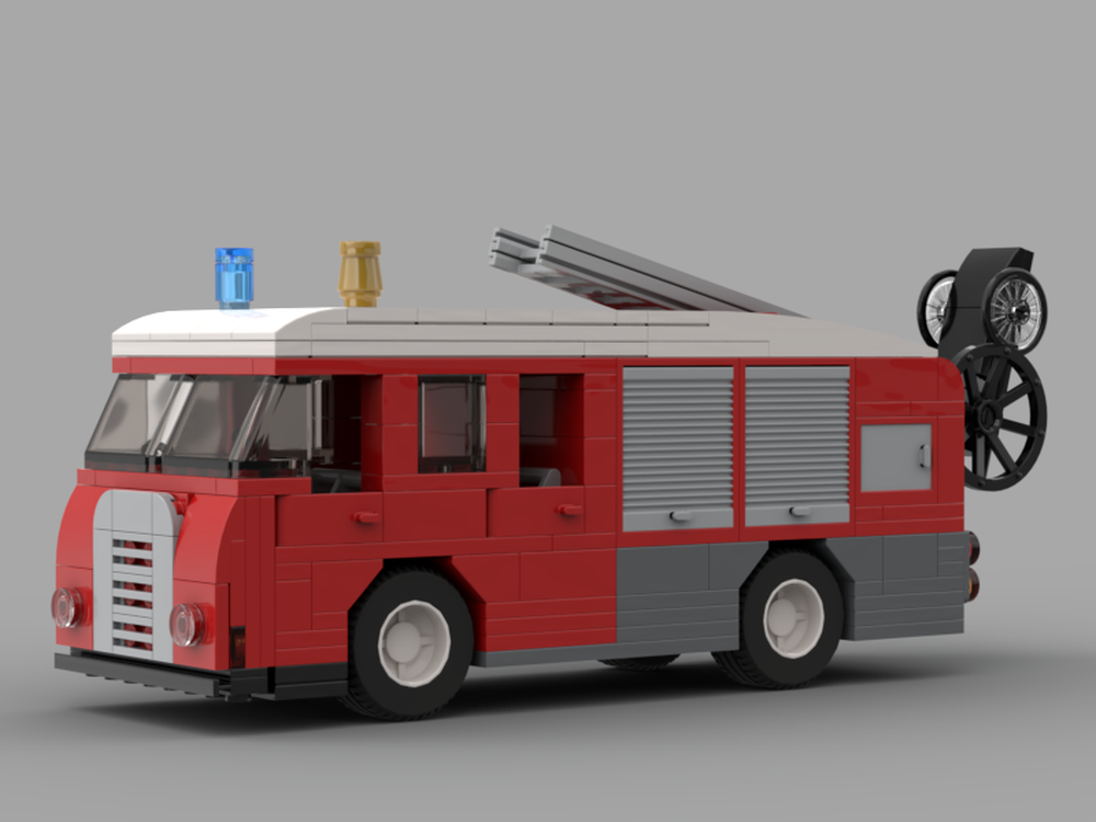 Lego Fire Brigade Vintage Style Pump Escape