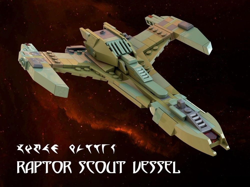 Lego Klingon Raptor Scout Vessel, Star Trek (IKS Somraw)