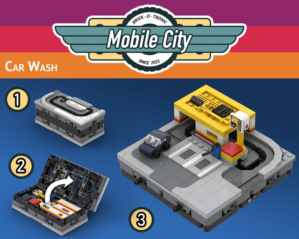 Lego Mobile City Car Wash Playset