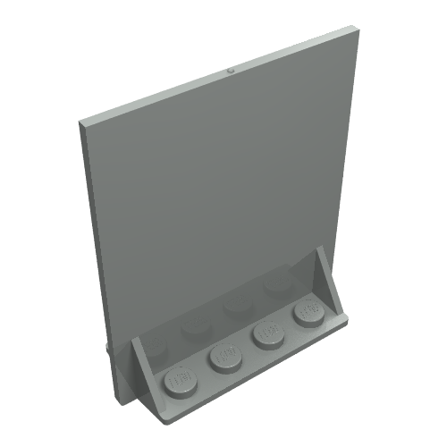 Lego Door 2 x 5 x 5 Swivel, Bracket Base / Light Gray