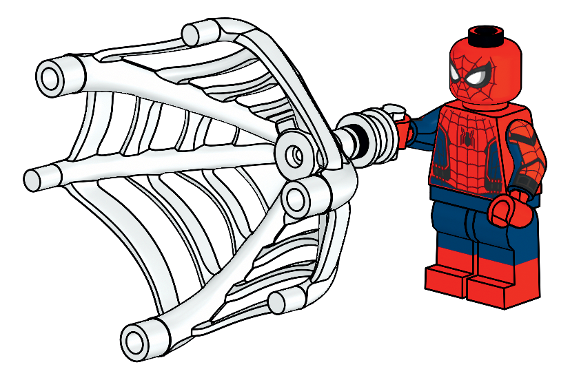 Lego Spider-Man with Web