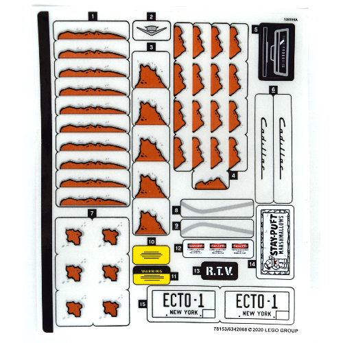Lego Sticker Sheet for Set 10274-1