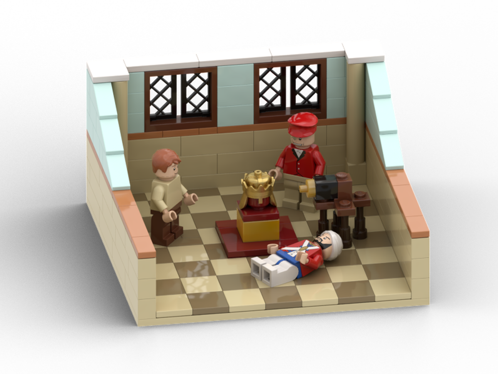 Lego the adventures of Tintin - mini scene 16x16 - king ottokar's sceptre