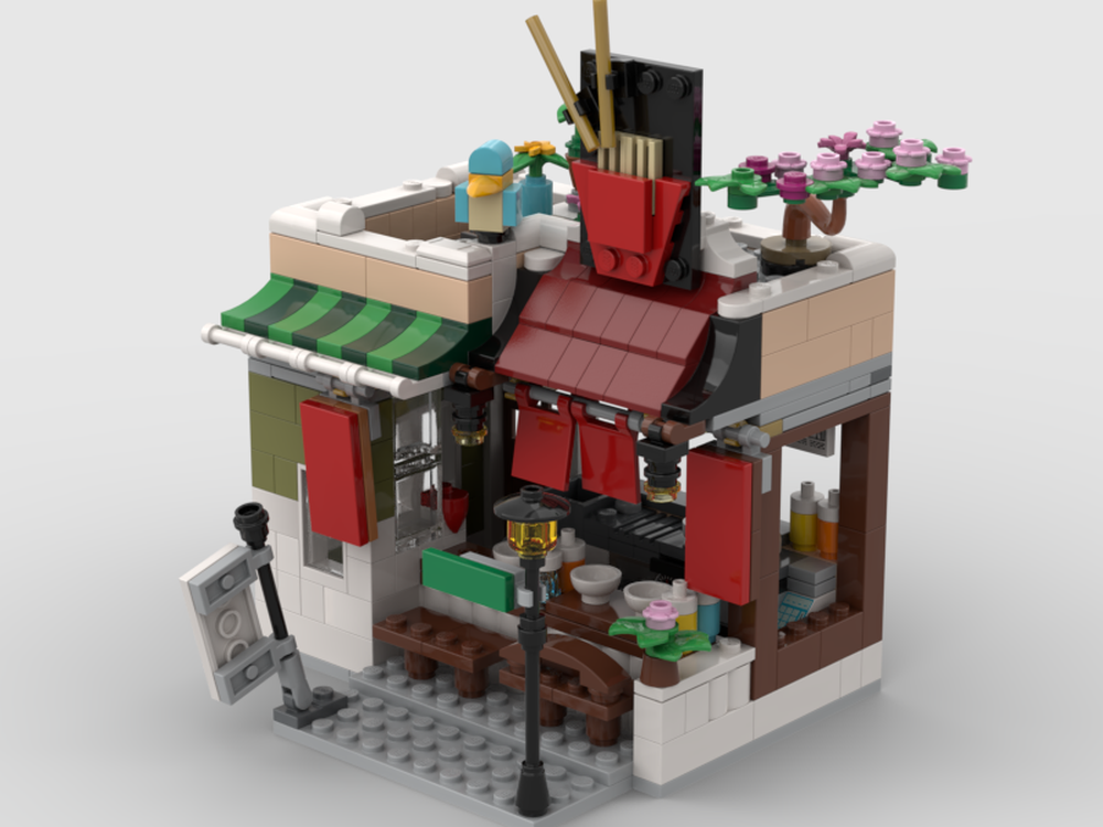 Lego 31131 - Noodle Shop expended