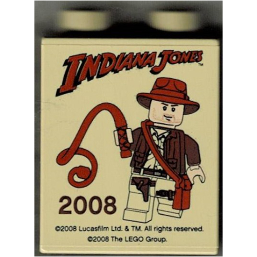 Lego Duplo Brick 1 x 2 x 2 with Indiana Jones Legoland California Print