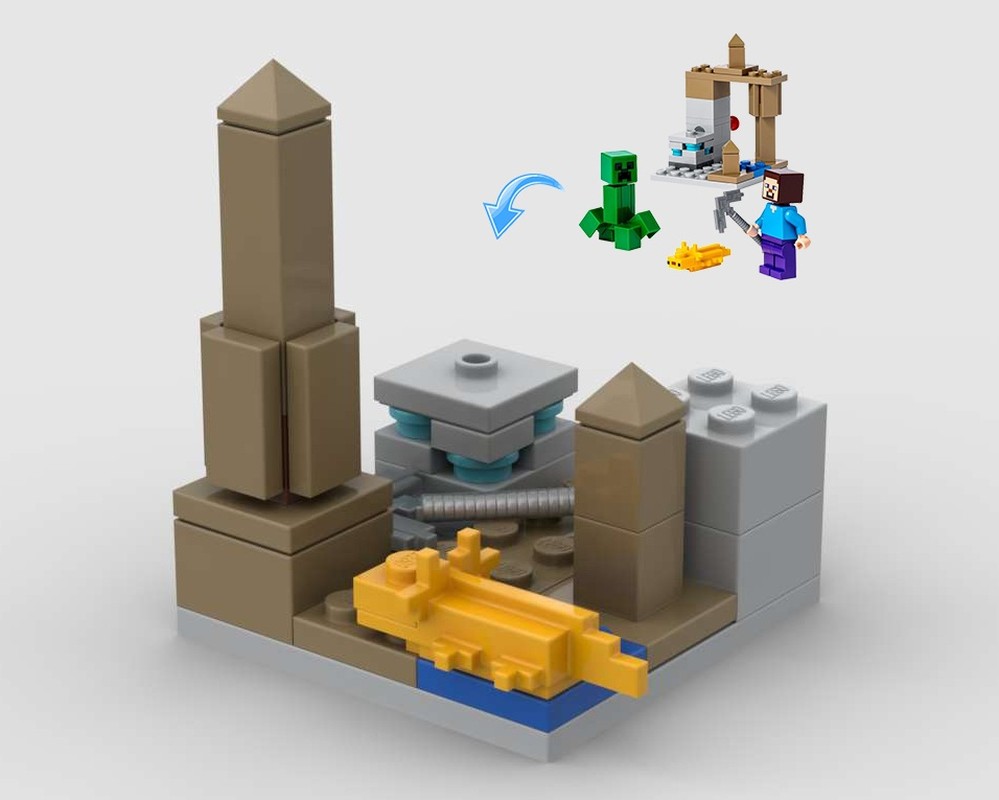 Lego Shaft with Stalactites 30647 Alternate Build