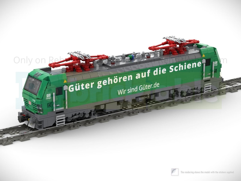Lego Electric Locomotive BR193 Vectron (green DB livery)