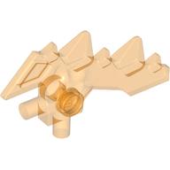 Lego Weapon Blade with Spikes and Two Bars / Trans-Orange