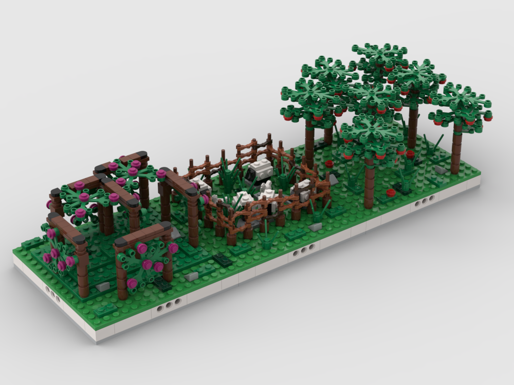Lego Agricultural fields for a Modular Village #2