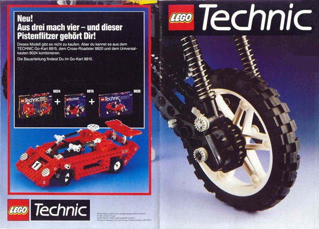 Lego 1991 Medium Technic German Foldout (921759-D)