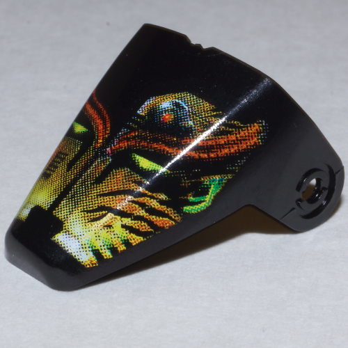 Lego Large Figure Visor / Limb Cover, Armour with Amazon / Jungle Print / Black