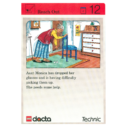 Lego Activity Card, Set 9603, Invention 12 - Reach Out / [No Color/Any Color]