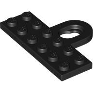 Lego Plate Special 2 x 6 with Wall Mount Hook / Black