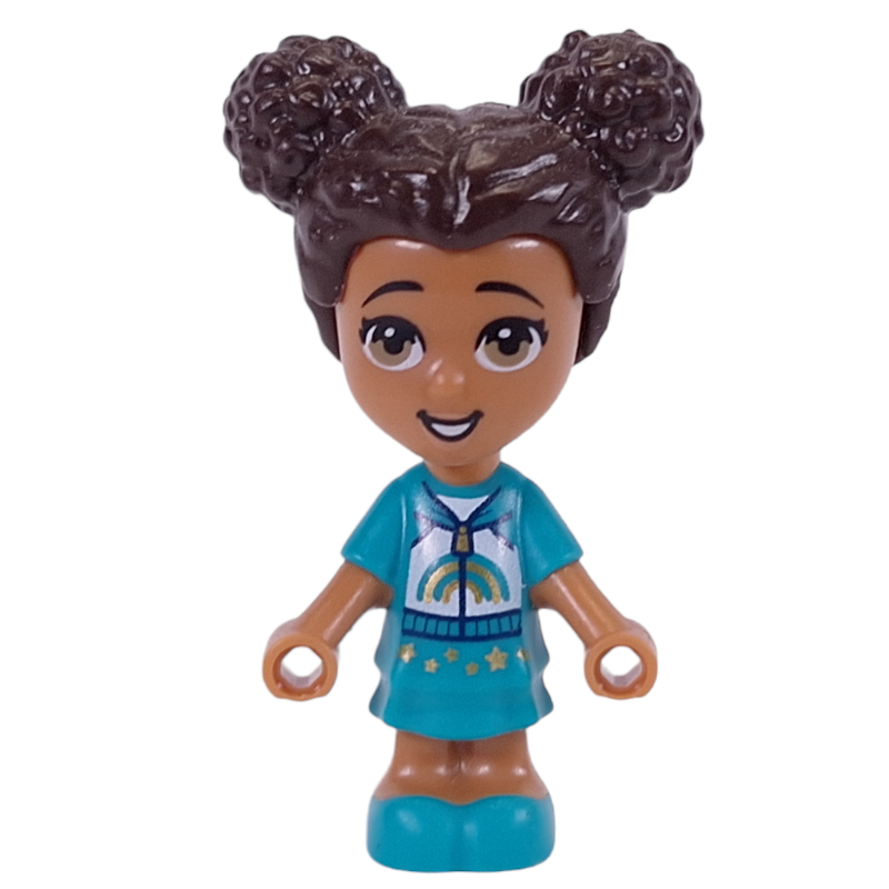 Lego Liz - Microdoll, Dark Turquoise Outfit, Dark Brown Hair