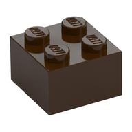 Lego Brick 2 x 2 / Dark Brown