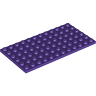 Lego Plate 6 x 12 / Dark Purple