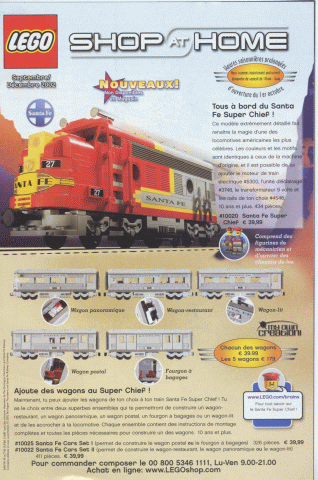Lego 2002 Insert - Shop at Home - French - September/December