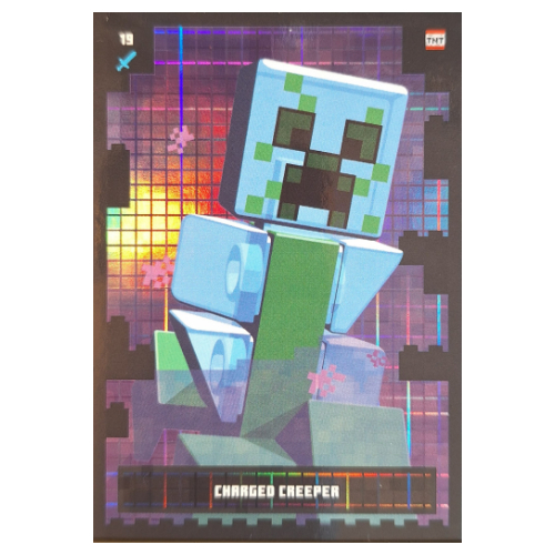 Lego Trading Card, Minecraft Series 2 Boom-Bastic, Standard Card - Charged Creeper (Foil) / [No Color/Any Color]