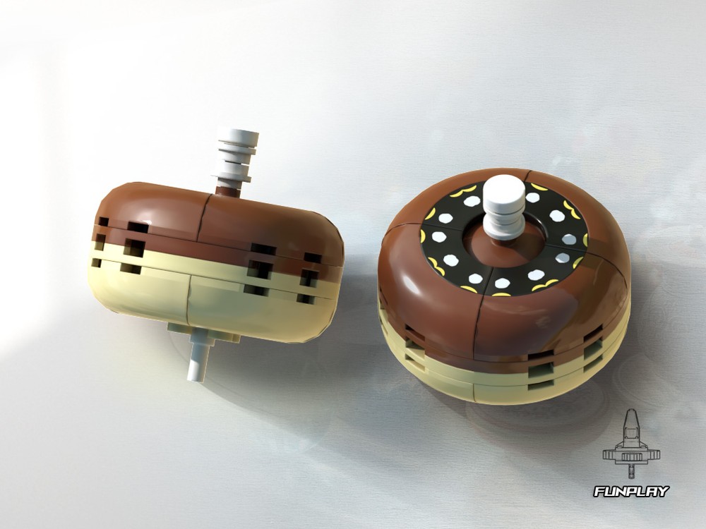 Lego Spinning Top 17 Chocolate Donut