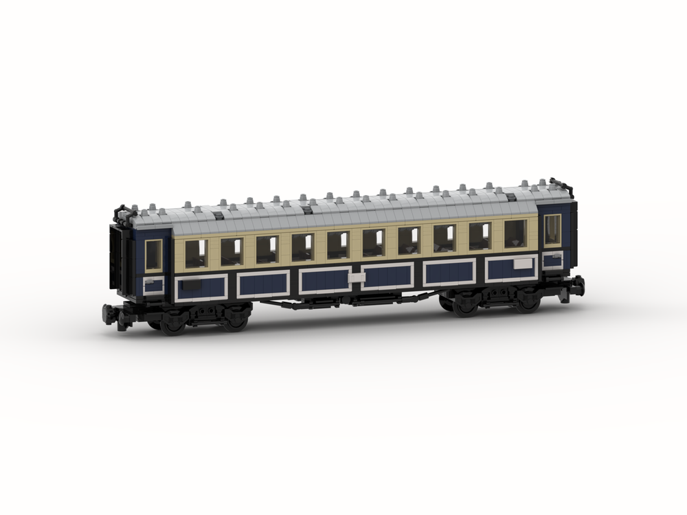 Lego Bavarian Express Train 3rd Class Passenger Coach (8w)
