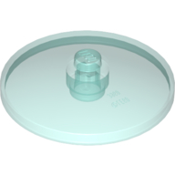 Lego Dish 4 x 4 Inverted with Open Stud [Radar] / Trans-Light Blue