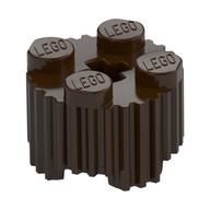 Lego Brick Round 2 x 2 [Grill] / Dark Brown
