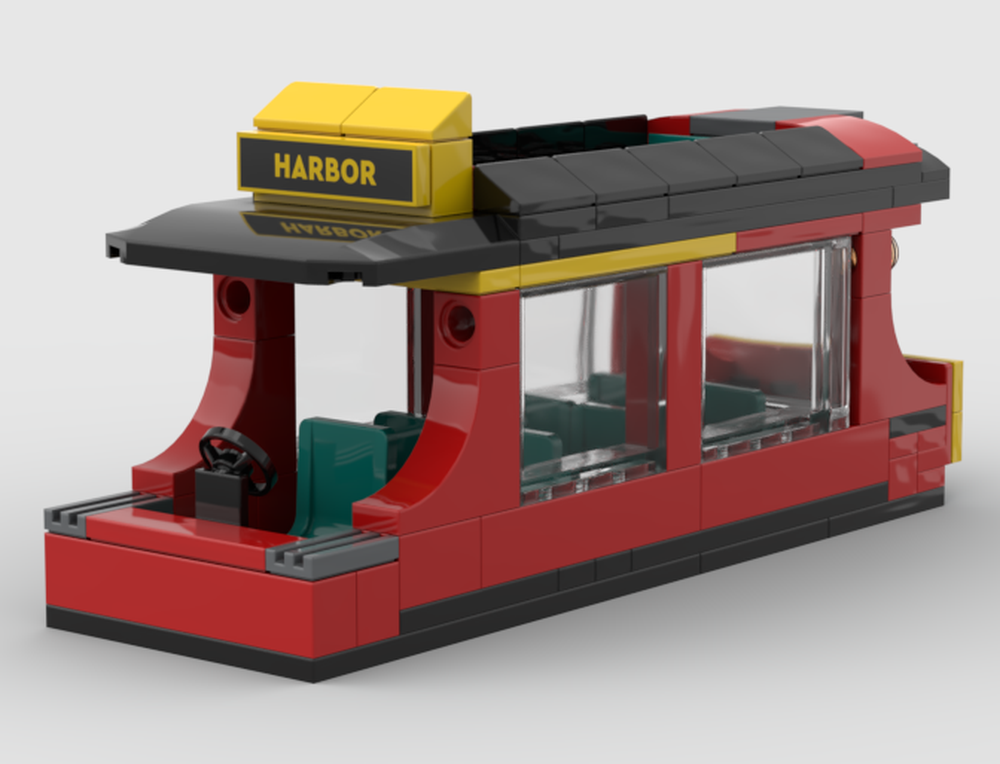 Lego boat (alt build of city double decker sight-seeing bus)