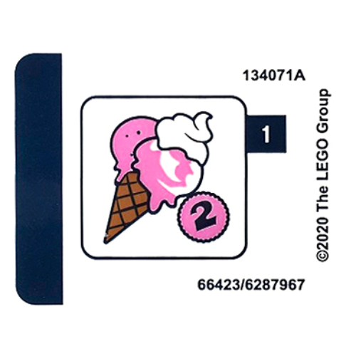 Lego Sticker Sheet for Set 41389-1 / [No Color/Any Color]