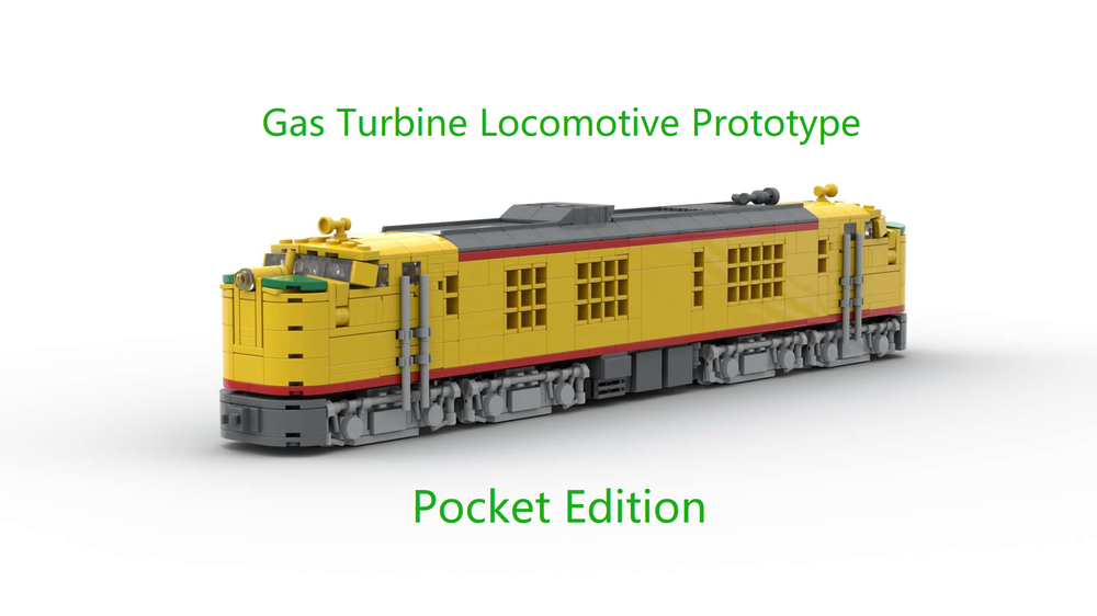 Lego GE GTEL Prototype Union Pacific Gas Turbine Locomotive Pocket Edition