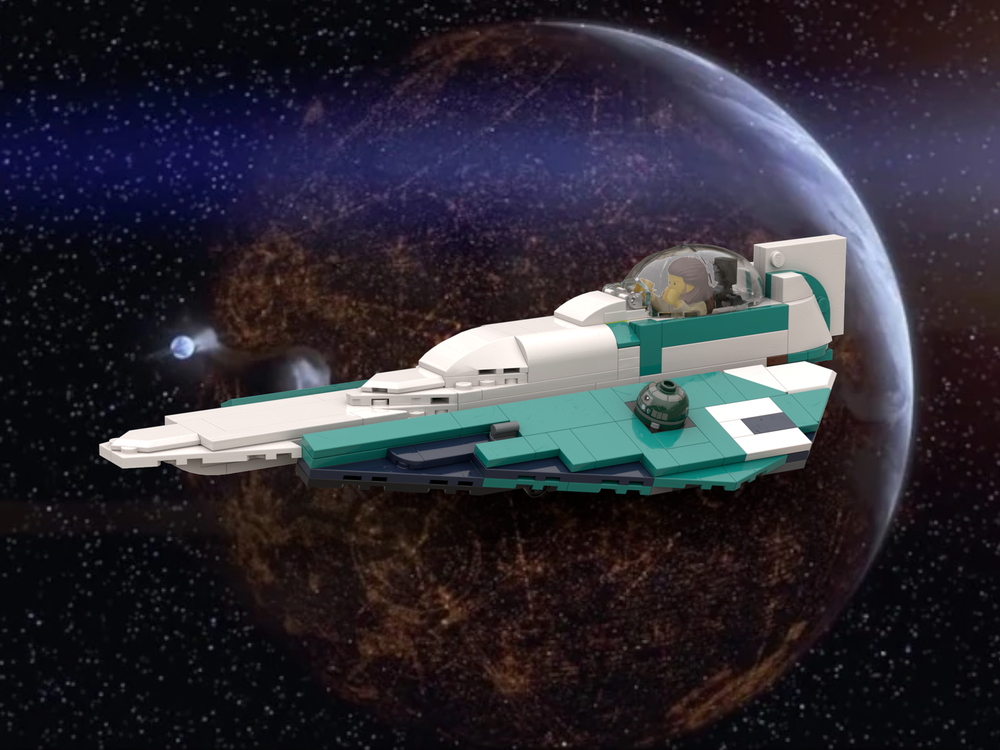 Lego Qui-Gon Jinn's Delta-7/Delta-6 Aethersprite-class Starfighter