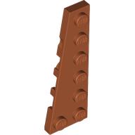Lego Wedge Plate 6 x 2 Left / Dark Orange