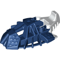Lego Large Figure Foot, Toa Inika Elliptical with Marbled White Pattern