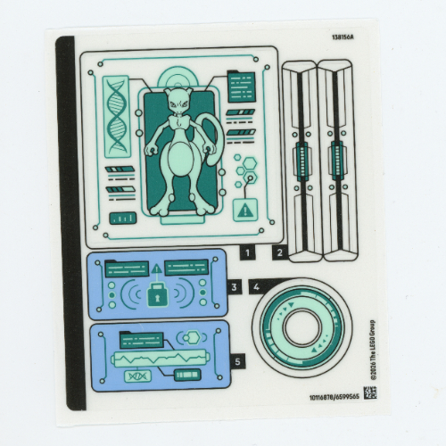 Lego Sticker Sheet for Set 72163-1 / [No Color/Any Color]
