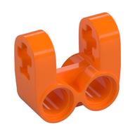 Lego Technic Axle and Pin Connector Perpendicular Double Split / Orange
