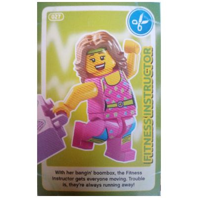 Lego Trading Card, Create the World - Fitness Instructor