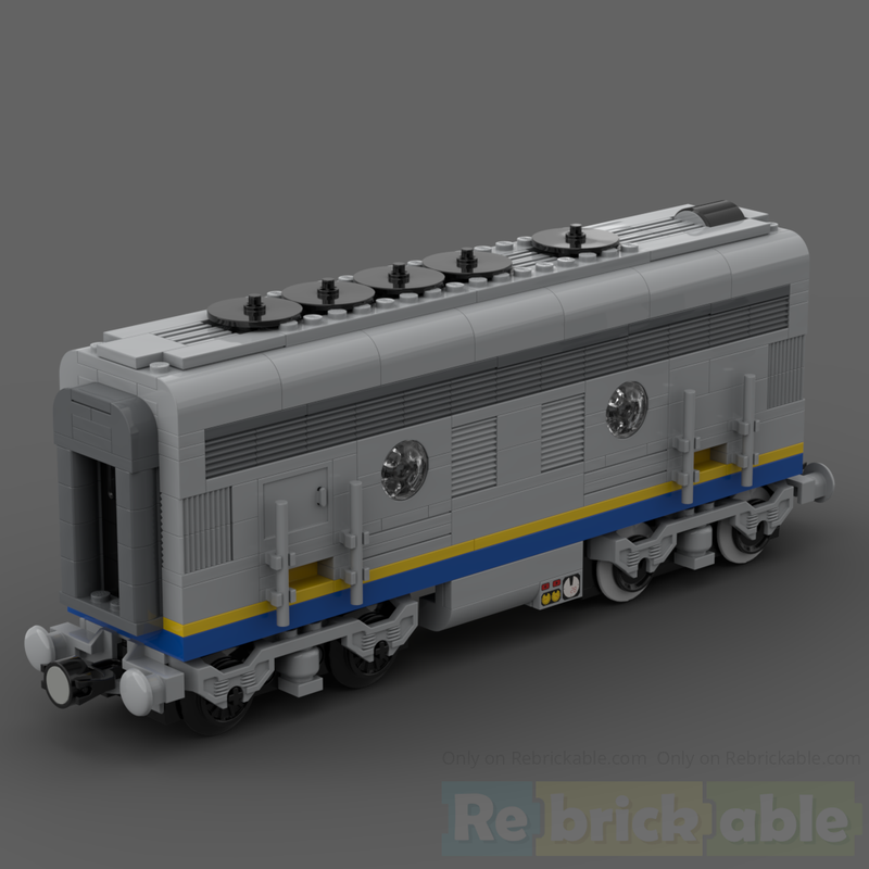 Lego Santa Fe Super Chief blue locomotive Train B unit