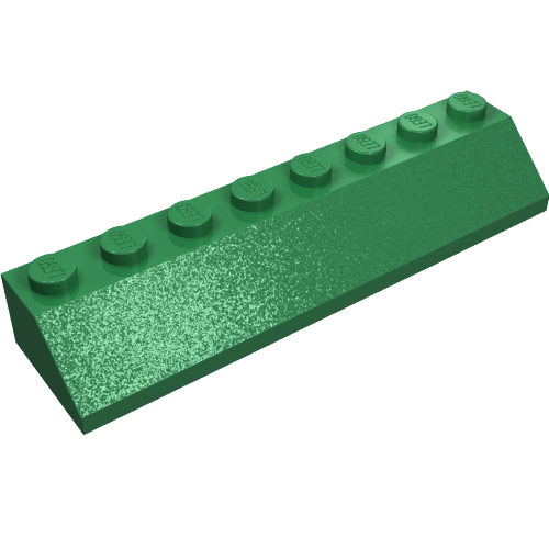 Lego Brick Sloped 45° 2 x 8 / Green